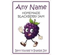 26 BlackBerry Jam Jar Labels, Stickers Personalised with Any Name