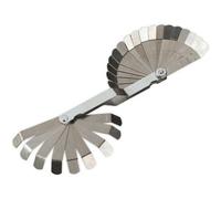 26 Blade Offset Feeler Gauge - 0.127 to 0.762mm - 75 x 13mm Blades - Dual Marked