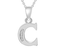 26 Capital Letters English Initials Pendant Necklace CZ Zircon Personality Name Clavicle Chain Fashion Women Girls Accessories Birthday Gift