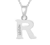 26 Capital Letters English Initials Pendant Necklace CZ Zircon Personality Name Clavicle Chain Fashion Women Girls Accessories Birthday Gift