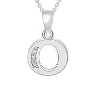 26 Capital Letters English Initials Pendant Necklace CZ Zircon Personality Name Clavicle Chain Fashion Women Girls Accessories Birthday Gift