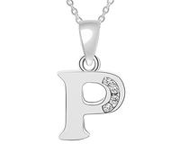 26 Capital Letters English Initials Pendant Necklace CZ Zircon Personality Name Clavicle Chain Fashion Women Girls Accessories Birthday Gift