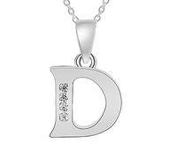 26 Capital Letters English Initials Pendant Necklace CZ Zircon Personality Name Clavicle Chain Fashion Women Girls Accessories Birthday Gift