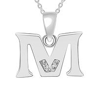 26 Capital Letters English Initials Pendant Necklace CZ Zircon Personality Name Clavicle Chain Fashion Women Girls Accessories Birthday Gift