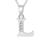 26 Capital Letters English Initials Pendant Necklace CZ Zircon Personality Name Clavicle Chain Fashion Women Girls Accessories Birthday Gift