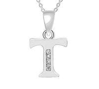26 Capital Letters English Initials Pendant Necklace CZ Zircon Personality Name Clavicle Chain Fashion Women Girls Accessories Birthday Gift