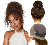 26" Chocolate Brown Hidden Strap Deep Wave 360 Lace Front Wigs Human Hair