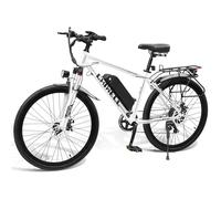 26" Electric Bike for Adults, UK Legal 250W High-Speed Brushless Motor eBike with 36V 8Ah Removable Li-Ion Battery, 7 Speed E-Mountain Bike, City Commuting E-Bike with Smart LCD, Dual Disc Brakes