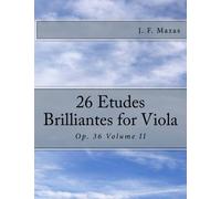 26 Etudes Brilliantes for Viola: Op. 36 Volume II