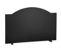 26" Fireplace Back Plates with Feet, Lightweight Iron Reflector Plate, Heat Resistance up to 1400°F
