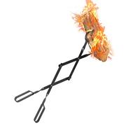 26" Fireplace Tongs, Fire Pit Tool, Fire Pit Accessories Tool for Outdoor Indoor Camping BBQ