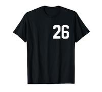 26 Front/Back Sports Team Fan Number T-Shirt