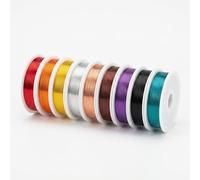 26 Gauge Copper Wire for Jewellery Making - 0.4mm Diameter 9 Colours Dead Soft Bendable Craft Wire for Beading, Wire Wrapping, Bracelets, Rings, Earrings - 9 Yards Each