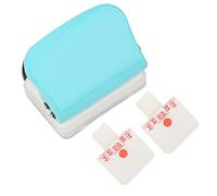 26 Hole Paper Puncher Office Supplies Manual Tool for A4 B5 A5 DIY Binding White Blue Ruler Scrap Box (Light Blue)
