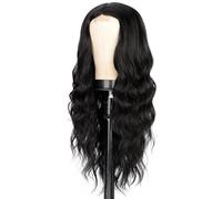 26-Inch Blonde Wig For Women, Ombre Gold Color, High Temp Fiber, Natural Waves, Center Part, Perfect Fit For Various Face Shapes, Easy To Install