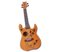 26 Inch Electric Ukulele Guitar Full Okoume Wood Guitar Body 4 String Mini Ukulele Guitar Instrument Ukelele for Beginner (Color : 01)