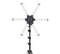 26 Inch LED Ring Light Kit with Six Arms, 3200K-5600K Video Lamp and Tripod for Makeup and Live Streaming