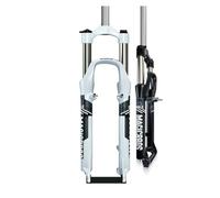 26 Inch Mountain Bikes Suspension Fork, 1~1/8 Straight Tube Mountain Bicycles Front Forks 100Mm Travel Mechanical Fork Manual Lockout QR 9Mm Disc V Brake,Gray A,26"(Grey)