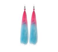 26 Inch Paired Synthetic Wig, Ponytail Gradient Dyeing, Laser Silk Long Hair Ponytail for Women(PY511-26-2)