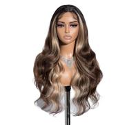 26 Inch Synthetic Lace Front Wigs For Women,Pre Plucked Body Wave Glueless Curly Wavy Wig,Natural Hairline Hair(TTOL4-30S-26J)