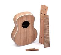 26-inch Tenor Ukulele DIY Kit, Zebra Wood Panel, Rosewood Fingerboard Set, Premium Quality Craftsmanship for DIY with Pegs Strings Tools, Fun Simple Assembly Body Neck Bridge for