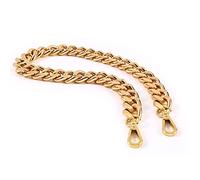 26 Inch Trendy Chunky Metal Chain Purse Handle Shoulder Strap Replacement for Handbag (Yellow Gold)