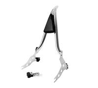 26 Inches Chrome Fatboy Sissy Bar, Detachable Passenger Backrest Rear Pad Fit for Harley Fat Boy FLFBS 2018-2023 Breakout 2013-2023
