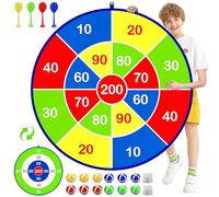 26 Inches Large Dart Board for Kids, Indoor Sport Outdoor Family Fun Party Favor Board Game Toys Birthday Gifts for 3 4 5 6 7 8 9 10 11 12 Year Old boy Kids and Girls