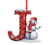 26 Letter Christmas Ornaments, Personalised Tree Decorations DIY Hanging Letter Ornaments, Hanging Letters Ornaments for Christmas Tree Decorations (#J)