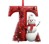 26 Letter Christmas Ornaments, Personalised Tree Decorations DIY Hanging Letter Ornaments, Hanging Letters Ornaments for Christmas Tree Decorations (#T)