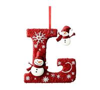 26 Letter Christmas Tree Hanging Pendant,2025 Christmas Letters Ornaments A-Z Ornament Letters Decorative,Hanging Alphabet Letter DIY Craft Ornaments for Tree (L)