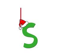 26 Letter Christmas Tree Hanging Pendant, A to Z Ornament Letters Christmas Tree Decoration Pendant, Personalized DIY Christmas Ornaments, Hanging Xmas Alphabet Letters for Christmas Tree