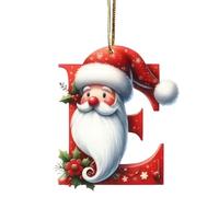 26 Letter Christmas Tree Pendant, Funny Letters Ornaments, Personalized DIY Christmas Ornaments, Hanging Xmas Alphabet Letters (E)