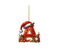 26 Letter Christmas Tree Pendant, Hanging Letter Ornaments for Christmas Tree Decorations 2025