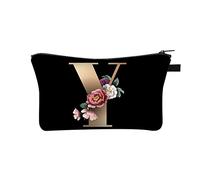 26 Letter Makeup Bag Make Up Bag Cosmetic Bags Holiday Essentials for Women Travel Large Makeup Printed Polyester Dumplings with Multifunctional Storage Washing for Women in Europe and America
