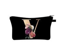 26 Letter Makeup Bag Make Up Bag Cosmetic Bags Holiday Essentials for Women Travel Large Makeup Printed Polyester Dumplings with Multifunctional Storage Washing for Women in Europe and America