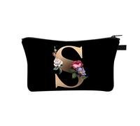 26 Letter Makeup Bag Make Up Bag Cosmetic Bags Holiday Essentials for Women Travel Large Makeup Printed Polyester Dumplings with Multifunctional Storage Washing for Women in Europe and America