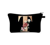 26 Letter Makeup Bag Make Up Bag Cosmetic Bags Holiday Essentials for Women Travel Large Makeup Printed Polyester Dumplings with Multifunctional Storage Washing for Women in Europe and America