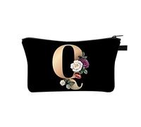 26 Letter Makeup Bag Make Up Bag Cosmetic Bags Holiday Essentials for Women Travel Large Makeup Printed Polyester Dumplings with Multifunctional Storage Washing for Women in Europe and America
