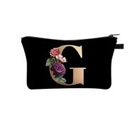 26 Letter Makeup Bag Make Up Bag Cosmetic Bags Holiday Essentials for Women Travel Large Makeup Printed Polyester Dumplings with Multifunctional Storage Washing for Women in Europe and America
