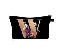 26 Letter Makeup Bag Make Up Bag Cosmetic Bags Holiday Essentials for Women Travel Large Makeup Printed Polyester Dumplings with Multifunctional Storage Washing for Women in Europe and America