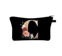 26 Letter Makeup Bag Make Up Bag Cosmetic Bags Holiday Essentials for Women Travel Large Makeup Printed Polyester Dumplings with Multifunctional Storage Washing for Women in Europe and America