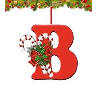 26 Letter Ornaments Christmas Tree Decoration, Personalized Hanging Decor Pendant for Christmas Stockings Tree Chimney, Reusable 26 Alphabet for DIY Xmas Craft Ornaments (B)