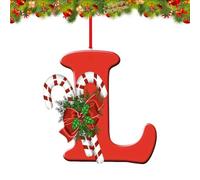 26 Letter Ornaments Christmas Tree Decoration, Personalized Hanging Decor Pendant for Christmas Stockings Tree Chimney, Reusable 26 Alphabet for DIY Xmas Craft Ornaments(L)