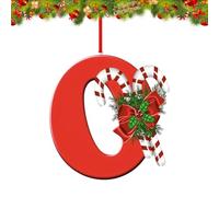 26 Letter Ornaments Christmas Tree Decoration, Personalized Hanging Decor Pendant for Christmas Stockings Tree Chimney, Reusable 26 Alphabet for DIY Xmas Craft Ornaments (O)