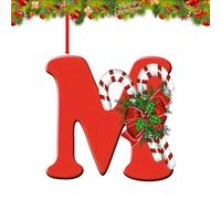 26 Letter Ornaments Christmas Tree Decoration, Personalized Hanging Decor Pendant for Christmas Stockings Tree Chimney, Reusable 26 Alphabet for DIY Xmas Craft Ornaments (M)