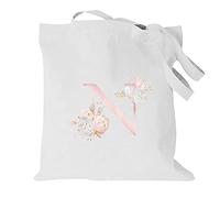 26 Letter Printed Canvas reusable grocery bags, Foldable Casual Travel HandBag, Shoulder Beach Tote Bags, Shopper bag eco friendly super strong washable Storage bags Shopping bag Canvas bag for Women