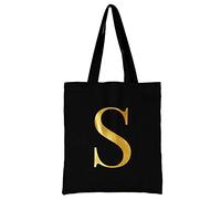 26 Letter Printed Canvas reusable grocery bags, Foldable Casual Travel HandBag, Shoulder Beach Tote Bags, Shopper bag eco friendly super strong washable Storage bags Shopping bag Canvas bag for Women