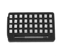 26 Letters Alphabet & 10 Numbers Imprinted Punching Tools36Pcs Leathercraft Letter and Number Stamps Punching Tools for Belt Bag Shoes Craft Marking(6mm) Leather Tools