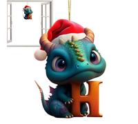 26 Letters Christmas Ornament, Christmas Acrylic Dragon Baby Egg Decoration Christmas Decorations Dragon Ornament Christmas Tree Hanging Ornaments Hanging Decor For Christmas